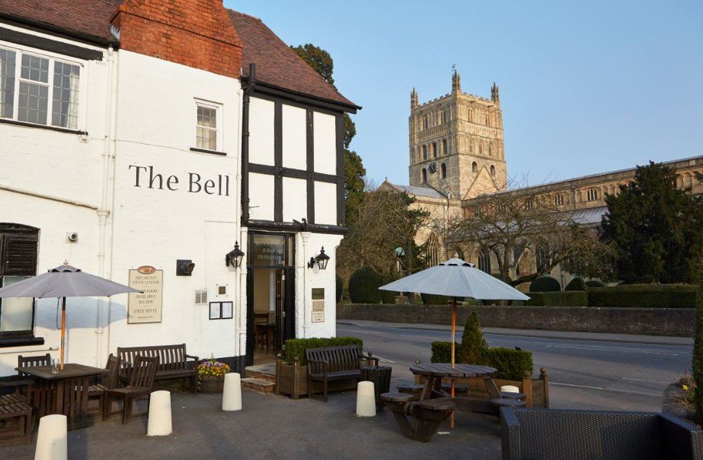 Bell Hotel By Greene King Inns Tewkesbury Exterior foto